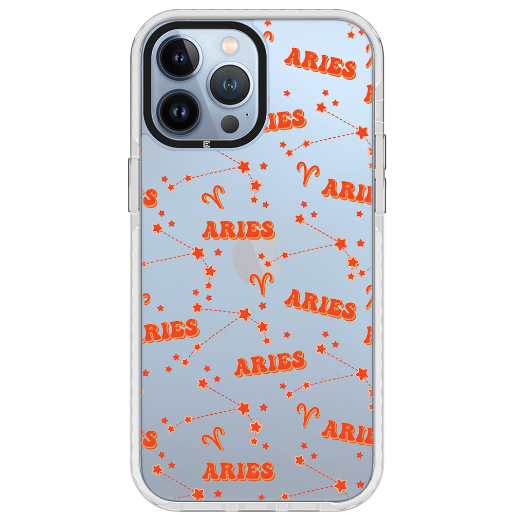 Aries Celestial Monogram iPhone Case