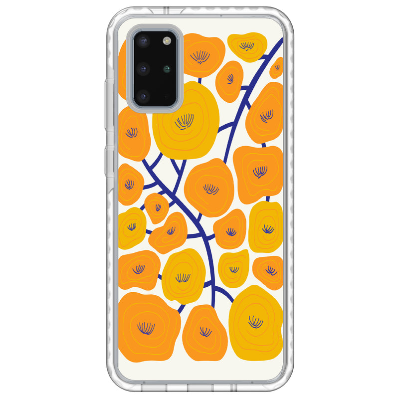Orange Poppy Fields Samsung Case