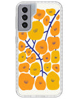 Orange Poppy Fields Samsung Case