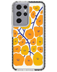 Orange Poppy Fields Samsung Case