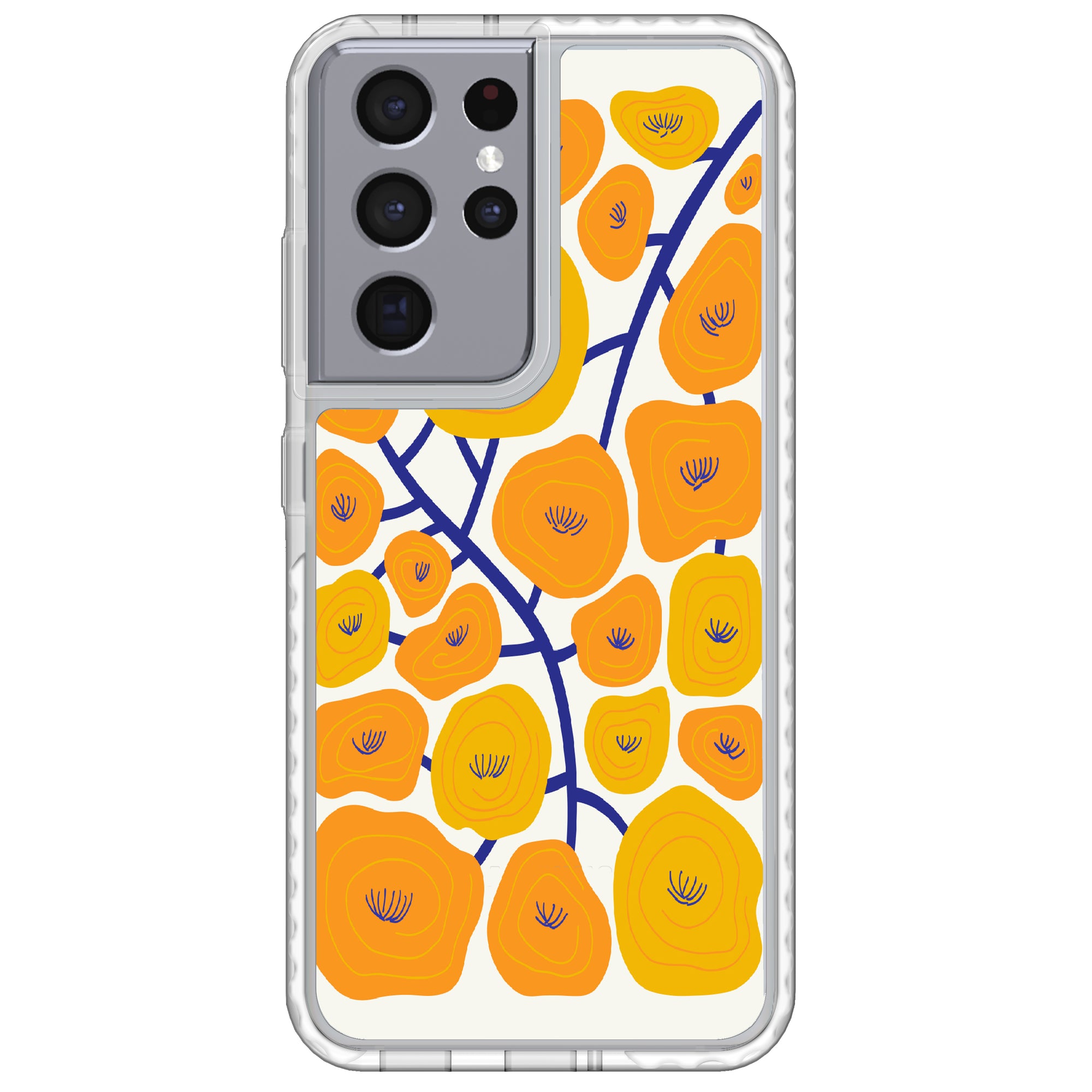 Orange Poppy Fields Samsung Case