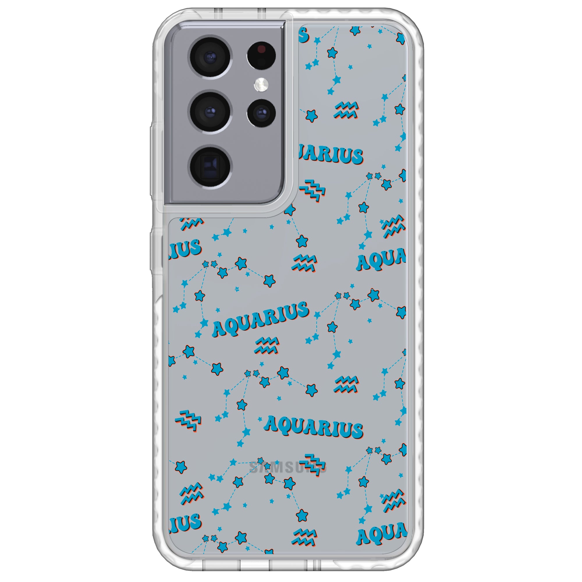 Aquarius Celestial Monogram Samsung Case