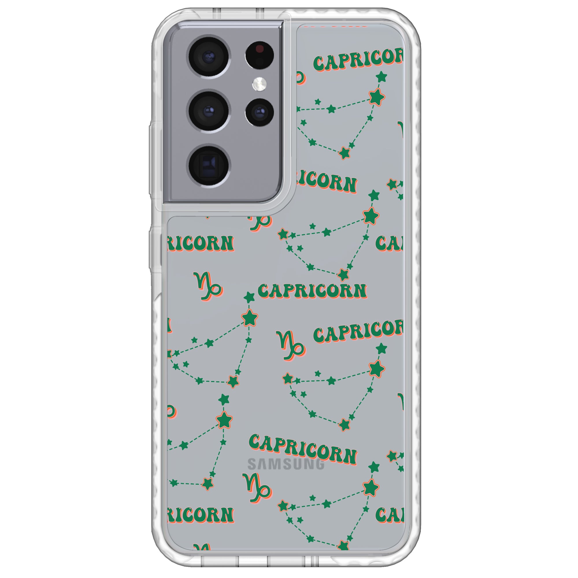 Capricorn Celestial Monogram Samsung Case