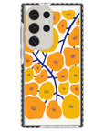 Orange Poppy Fields Samsung Case