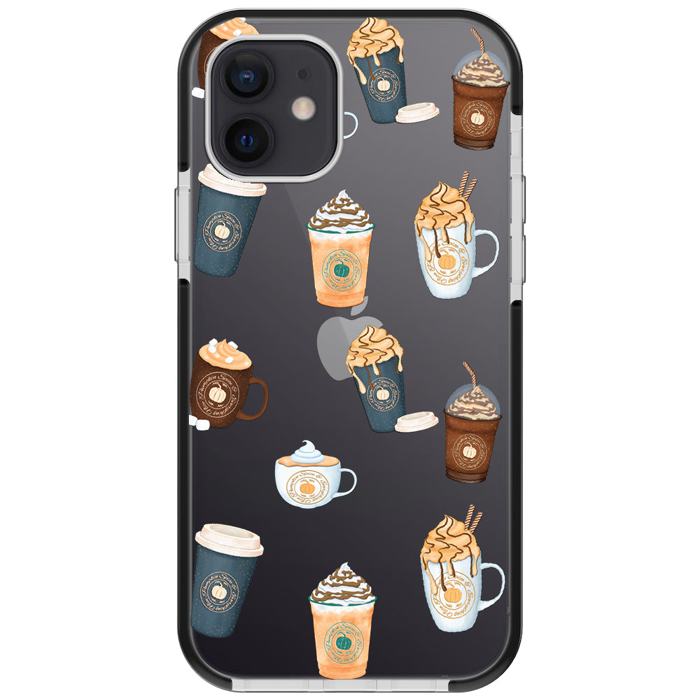 Pumpkin Spice Latte Collage iPhone Case