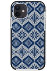 Ugly Sweater Blue White Impact iPhone Case