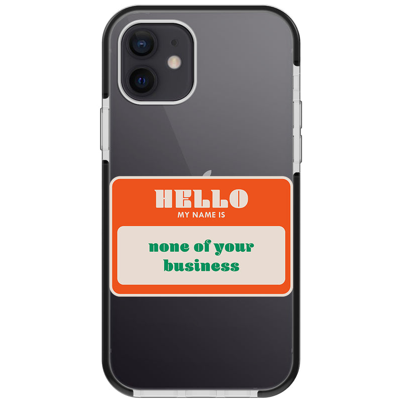Name Tag Impact iPhone Case