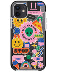 Nostalgic Stickers Impact iPhone Case
