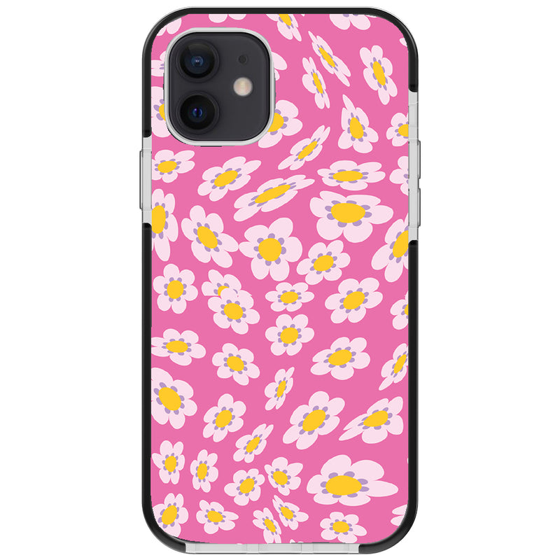 Pink Warped Flower iPhone Case