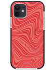 Psychedelic  Red Swirl iPhone Case