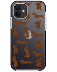 Baby Dachshund Collage Impact iPhone Case