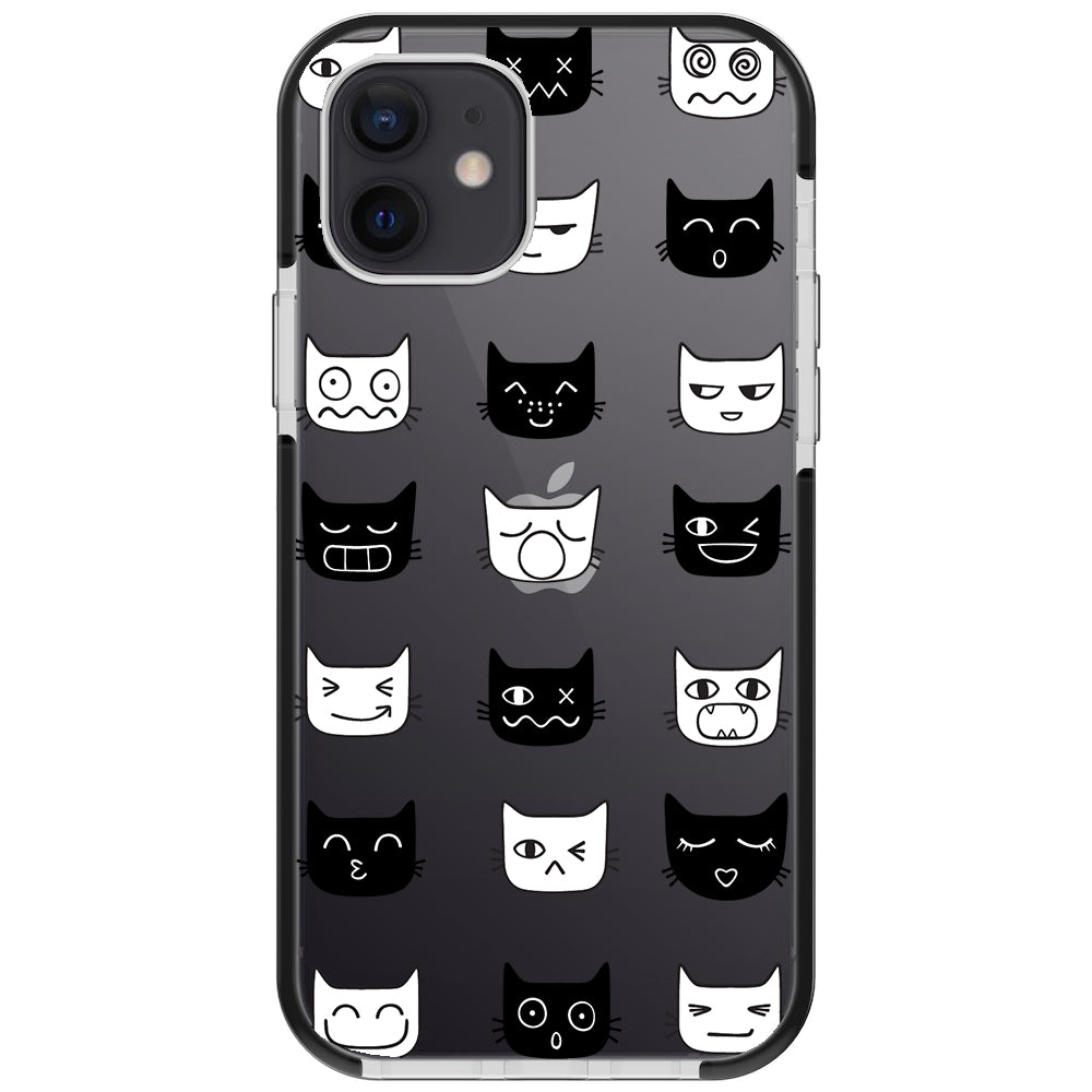 Cat Faces Impact iPhone Case