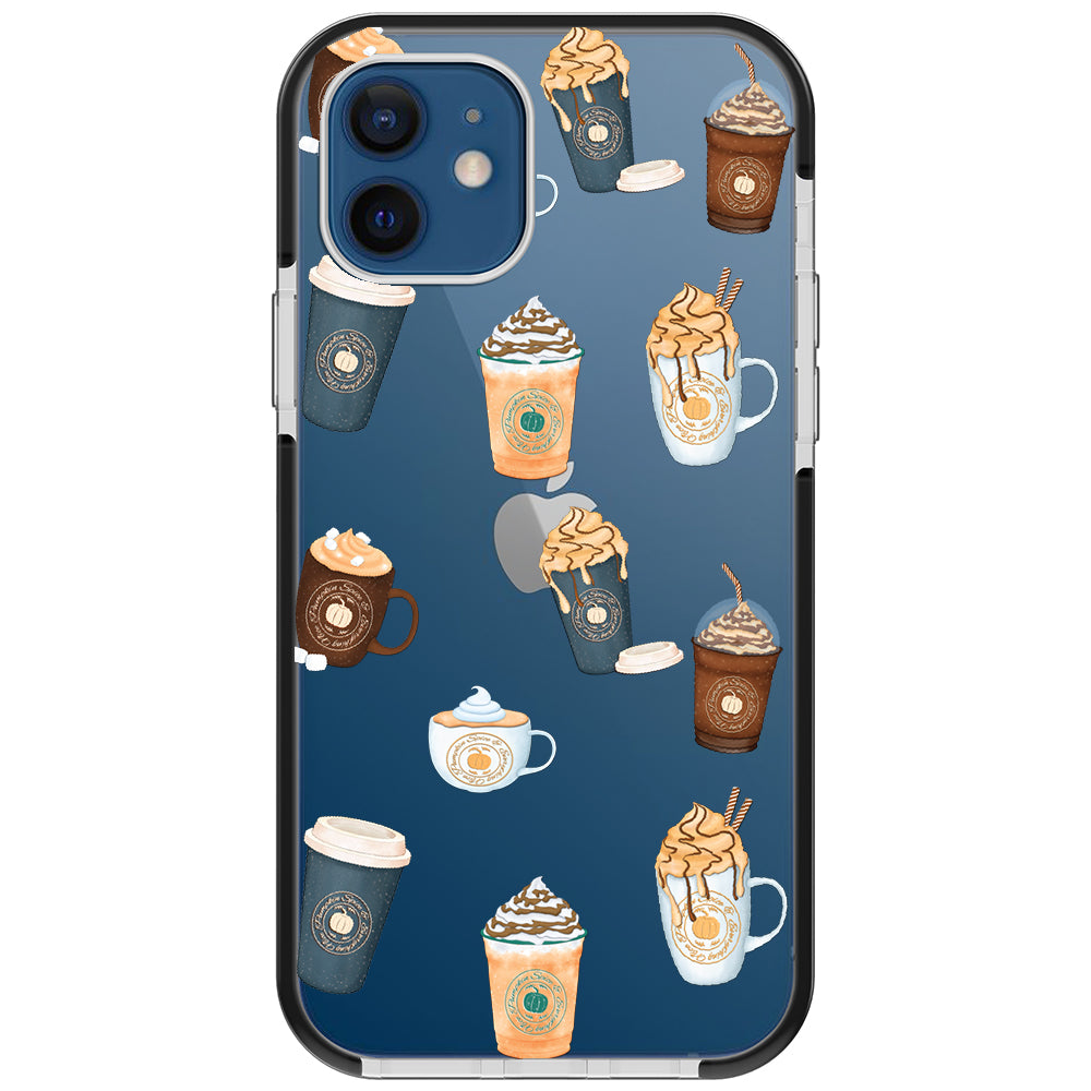 Pumpkin Spice Latte Collage iPhone Case