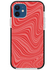 Psychedelic  Red Swirl iPhone Case