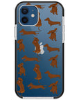 Baby Dachshund Collage Impact iPhone Case