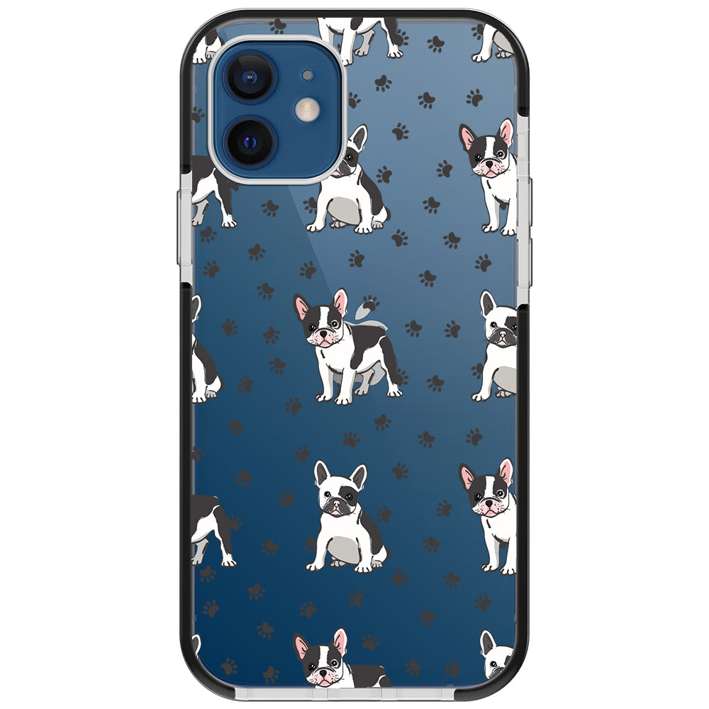 Frenchies Paws Collage Impact iPhone Case