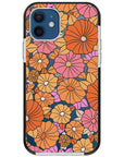 Retro Flowers Impact iPhone Case