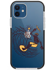 Surfing Skeleton Impact iPhone Case