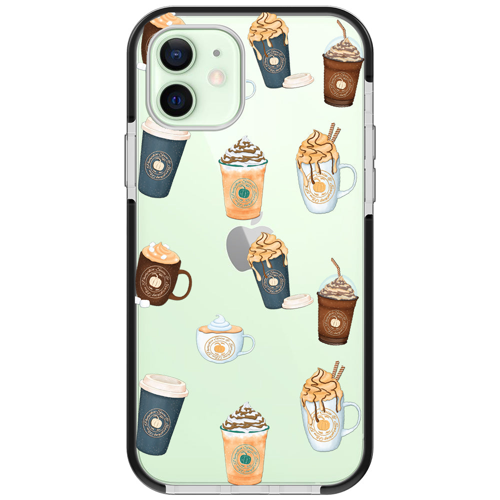 Pumpkin Spice Latte Collage iPhone Case