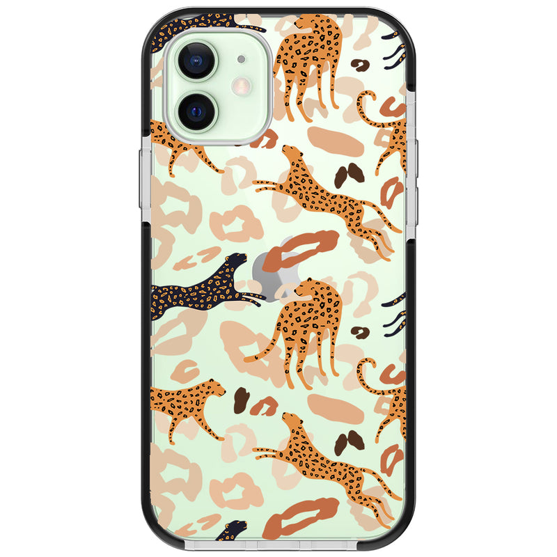 Abstract Leopard Impact iPhone Case