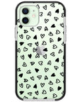 Little Hearts Impact iPhone Case