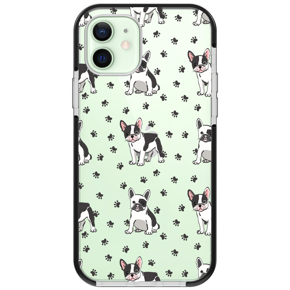 Frenchies Paws Collage Impact iPhone Case