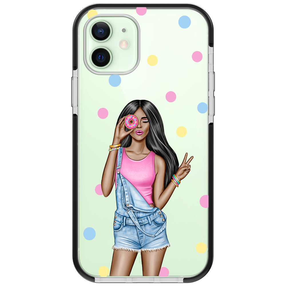 Donut Girl iPhone Case