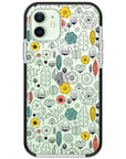 Minimal Scandinavian Flowers Impact iPhone Case