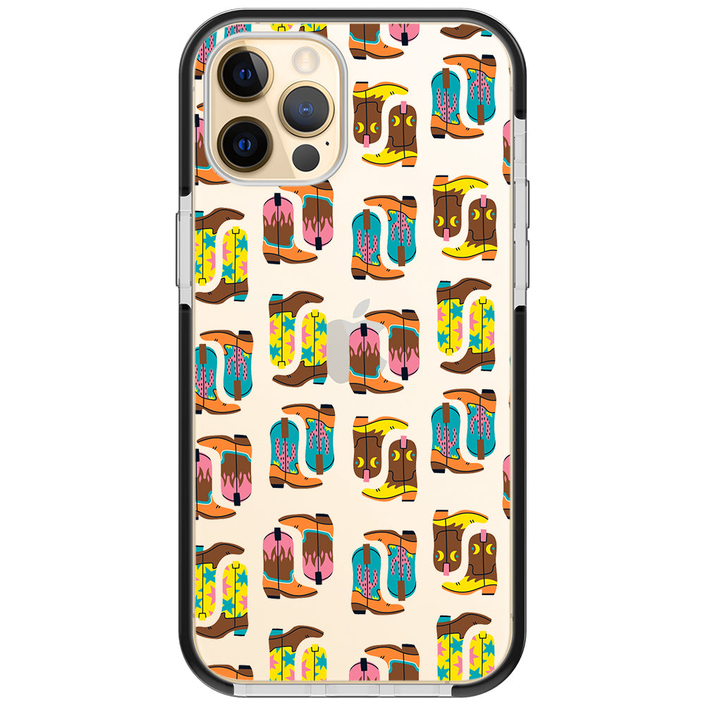 Cowboy Boots Collage iPhone Case