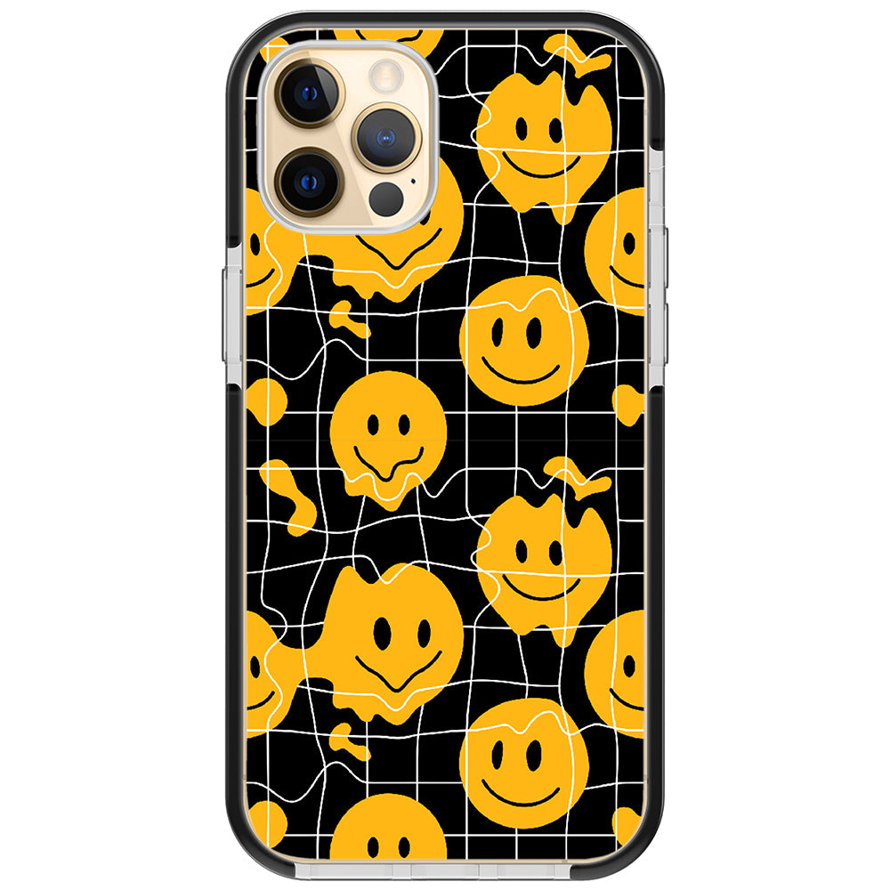 Grid Smiley  Impact iPhone Case