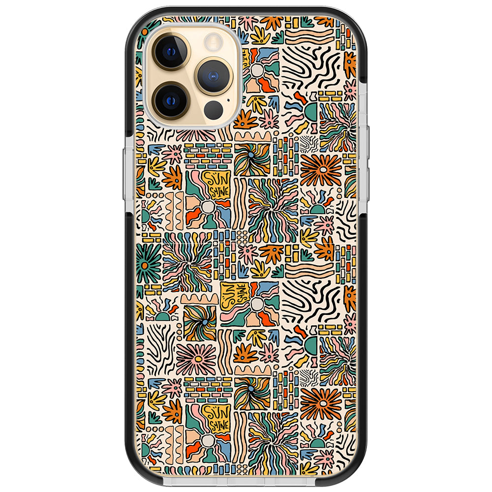 Spring Groovy Pattern Impact iPhone Case