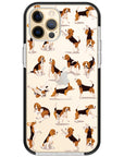 Beagle Hearts Impact iPhone Case