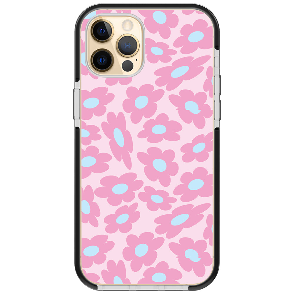 Pastel Warped Flower iPhone Case