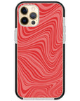 Psychedelic  Red Swirl iPhone Case