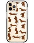 Baby Dachshund Collage Impact iPhone Case