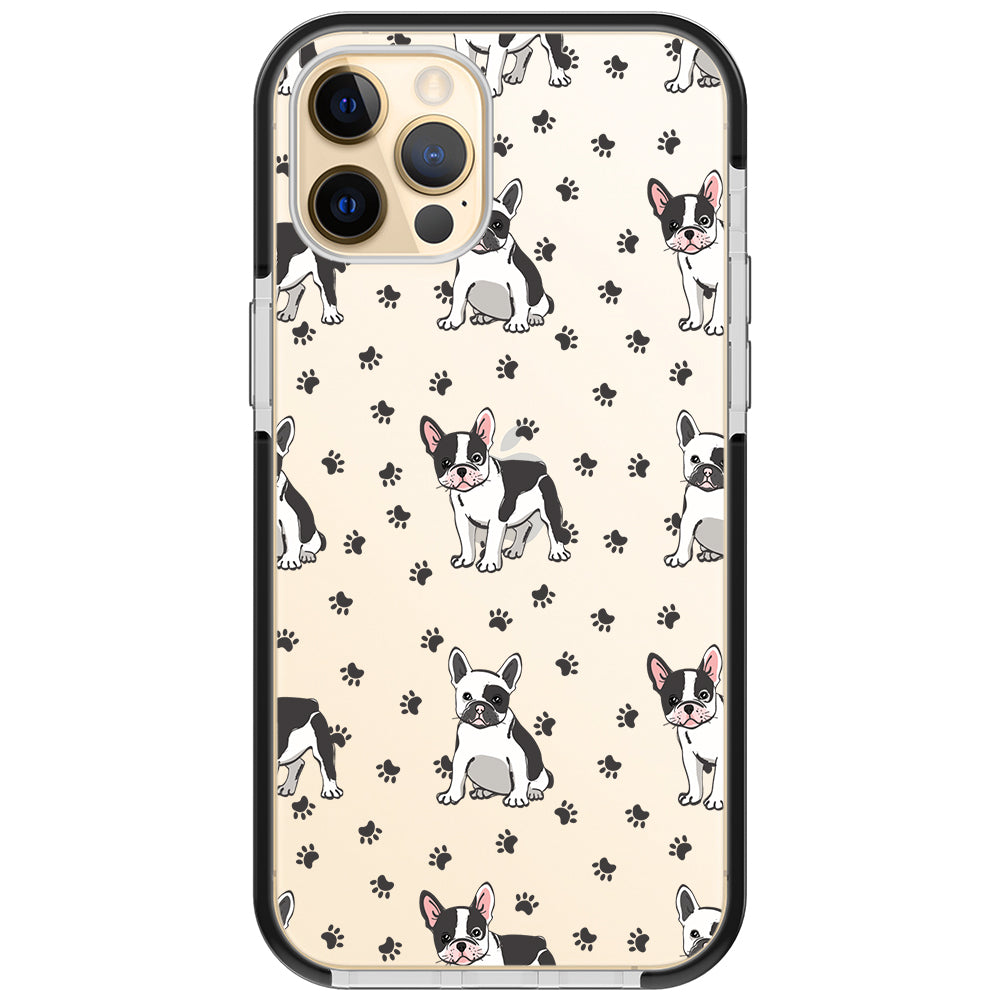 Frenchies Paws Collage Impact iPhone Case