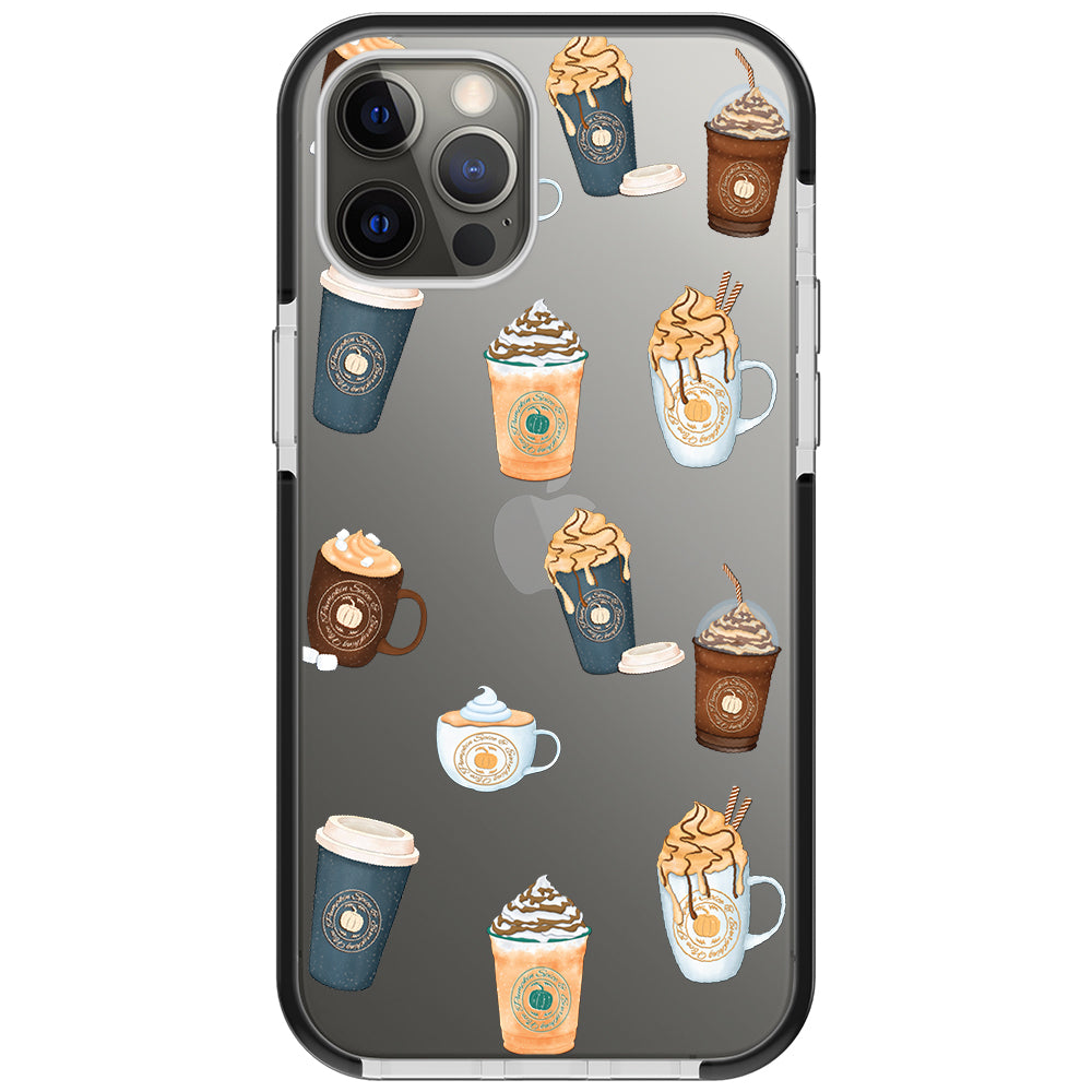 Pumpkin Spice Latte Collage iPhone Case