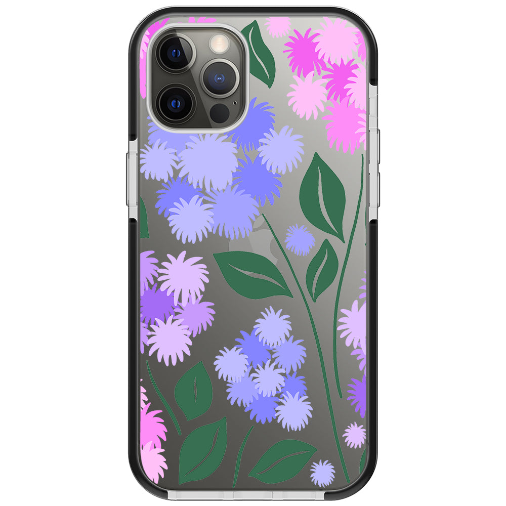 Ageratum Floral Impact iPhone Case