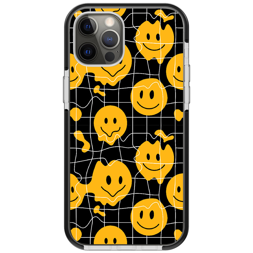 Grid Smiley  Impact iPhone Case