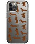 Baby Dachshund Collage Impact iPhone Case