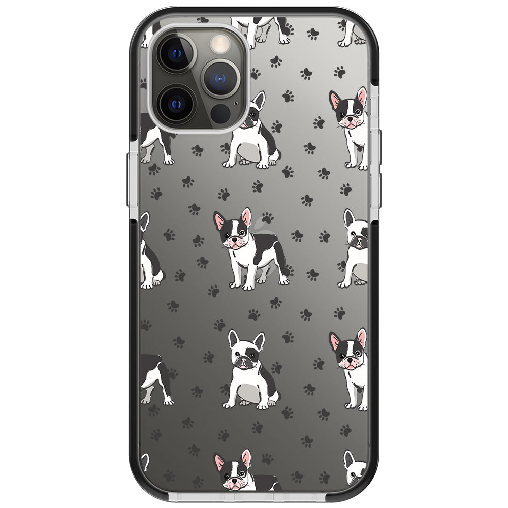 Frenchies Paws Collage Impact iPhone Case