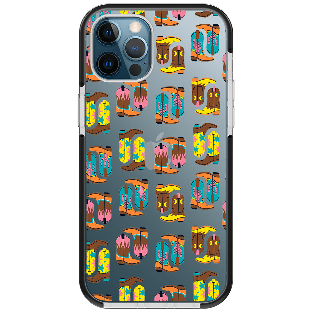 Cowboy Boots Collage iPhone Case