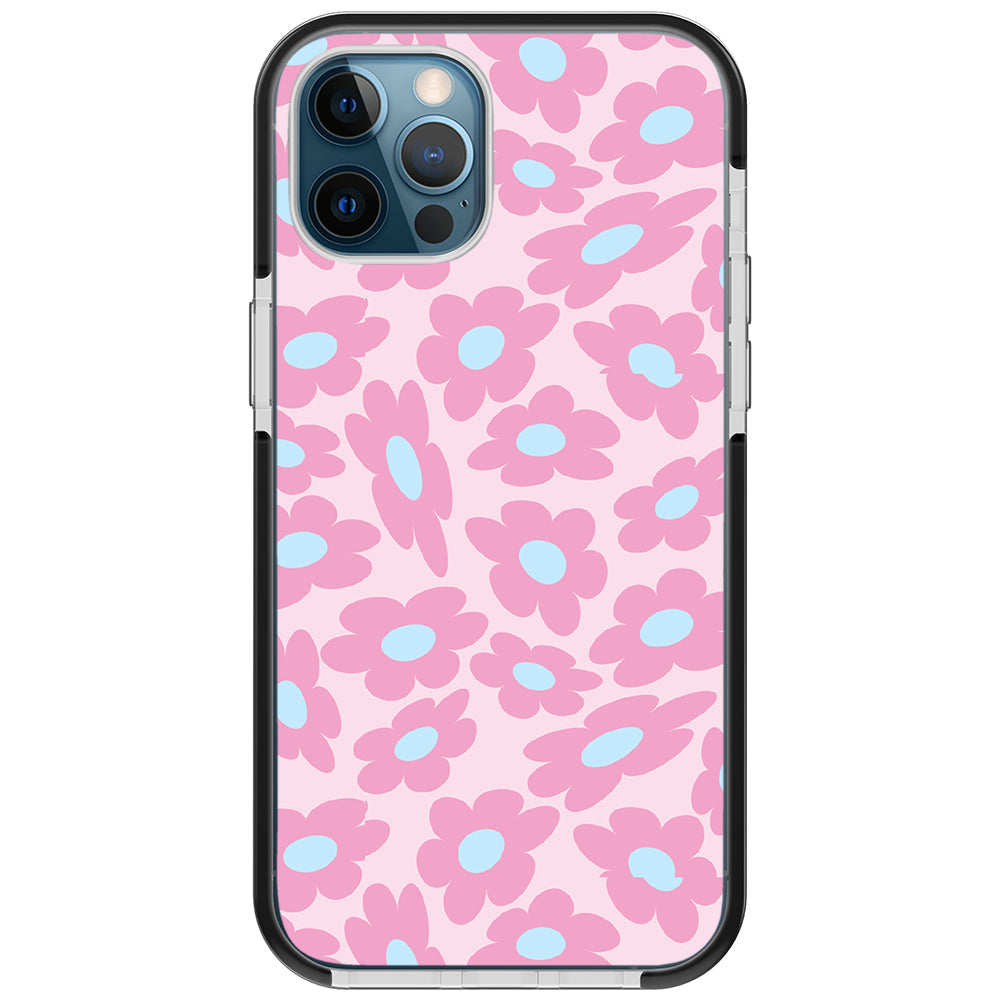 Pastel Warped Flower iPhone Case