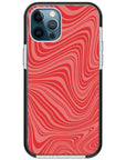 Psychedelic  Red Swirl iPhone Case