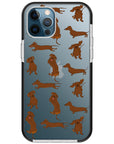 Baby Dachshund Collage Impact iPhone Case