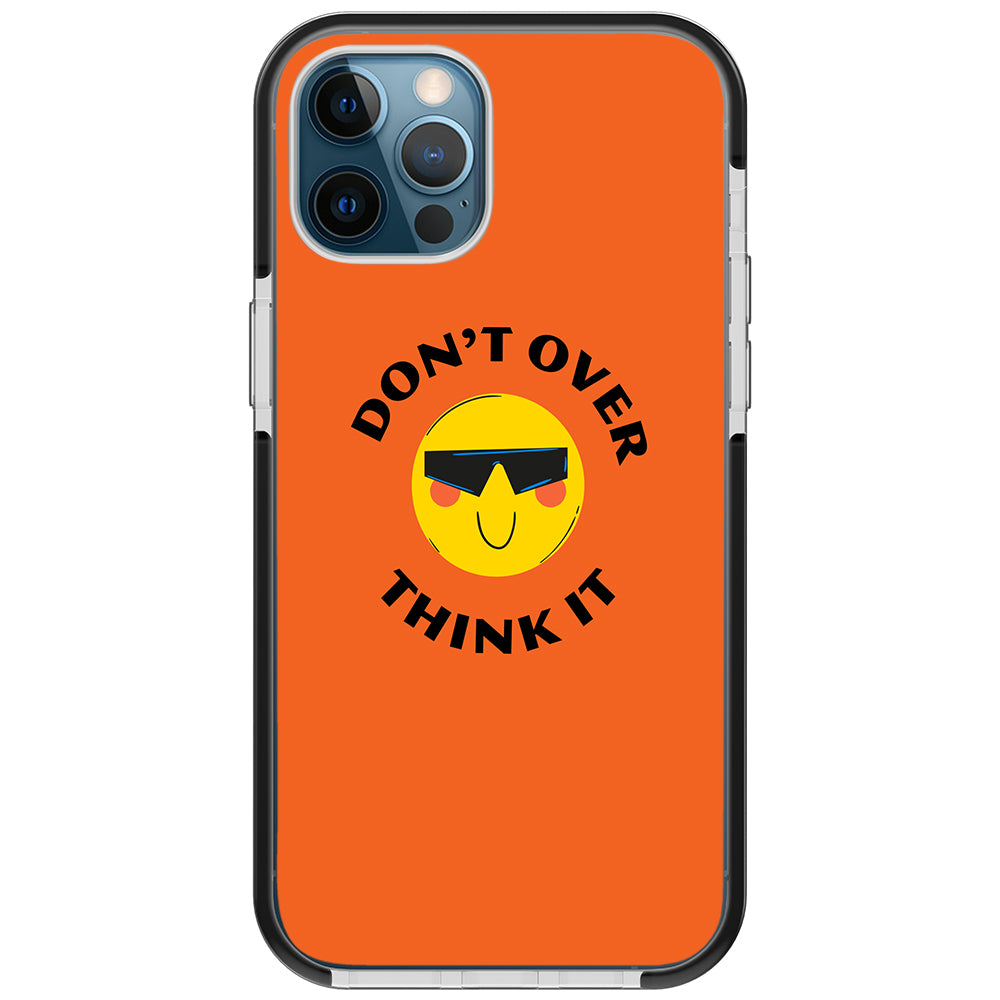 Don&#39;t Overthink Quote Impact iPhone Case