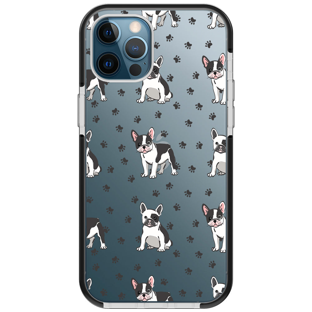 Frenchies Paws Collage Impact iPhone Case