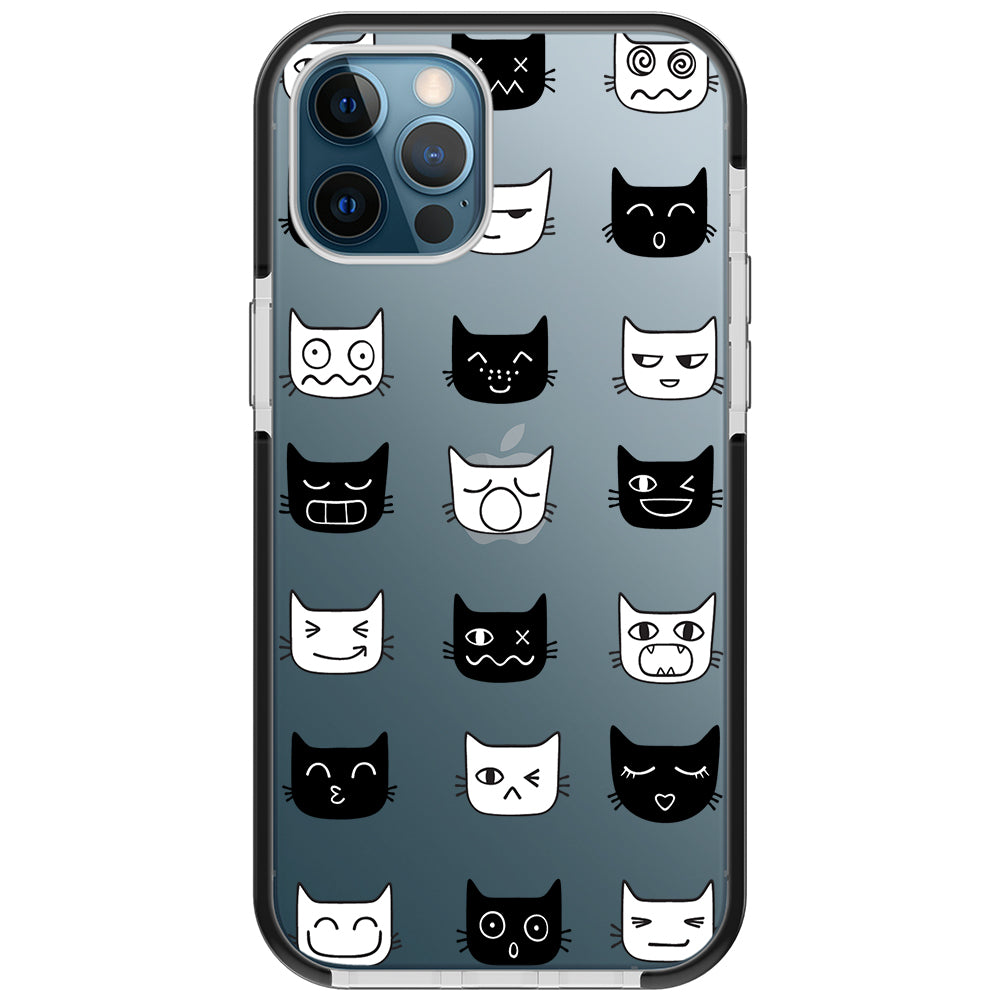 Cat Faces Impact iPhone Case