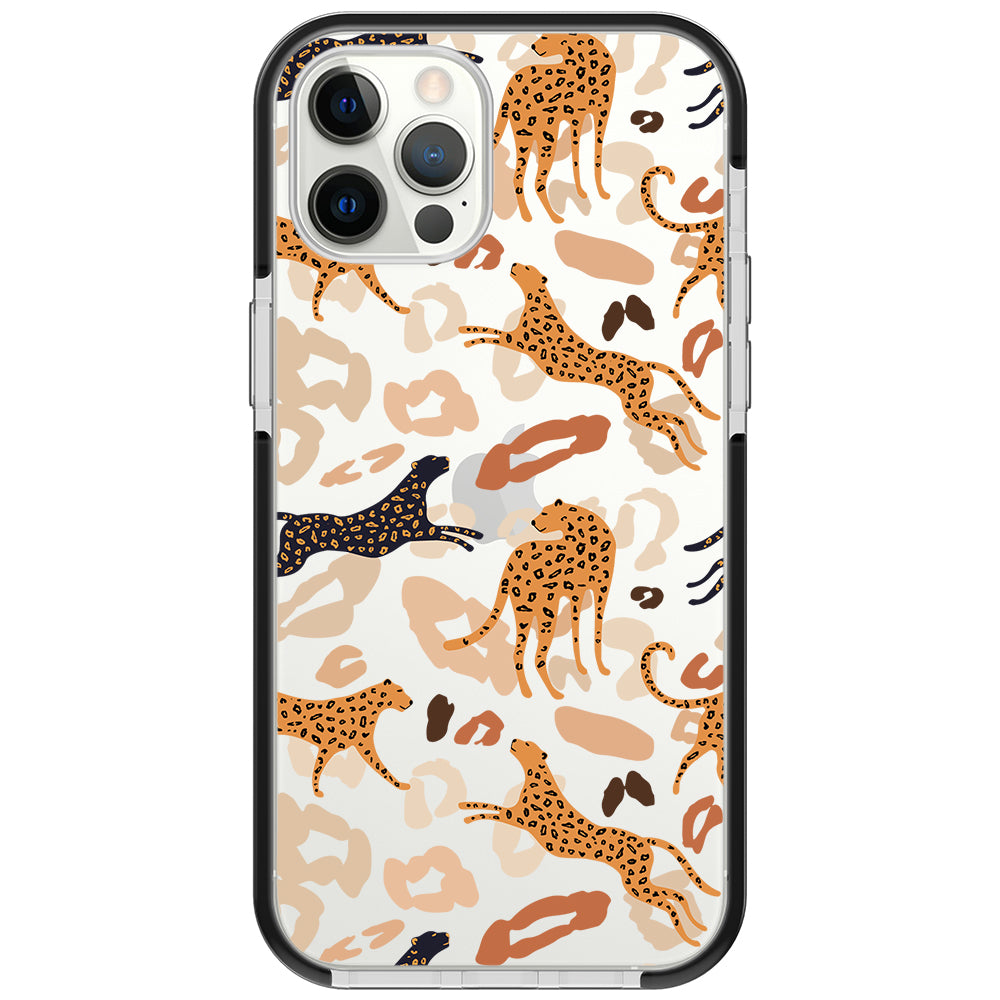 Abstract Leopard Impact iPhone Case