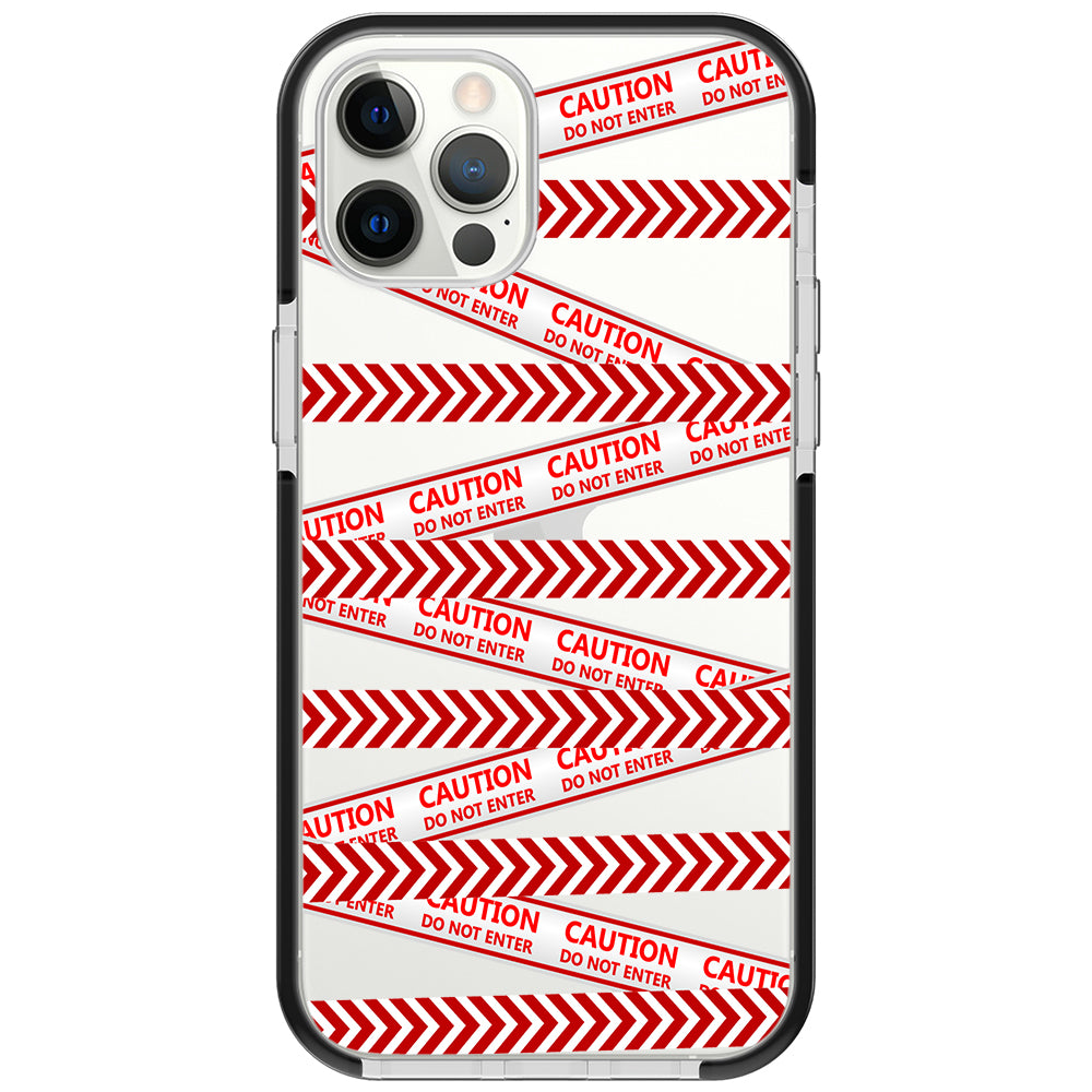 Caution Impact iPhone Case